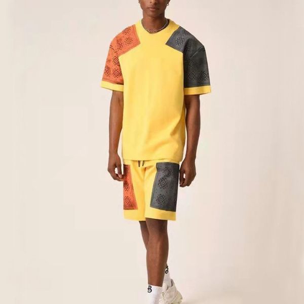 2022 ss fashion designer mens tracksuits sports suit cashew blossom print color contrast casual shorts and t-shirt sport suits short sleeve, Gray
2022 ss fashion designer mens tracksuits sports suit cashew blossom print color contrast casual shorts and t-shirt sport suits short sleeve, Gray