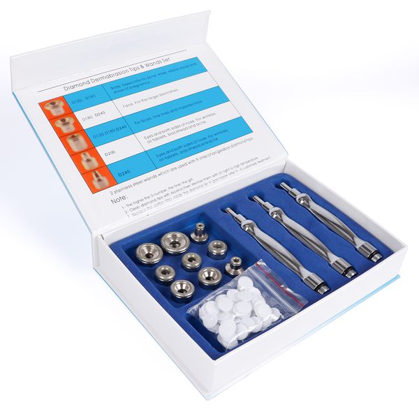 9 tips 3 wands diamond dermabrasion accessory tips for facial skin peeling blackhead remover face care beautynew
9 tips 3 wands diamond dermabrasion accessory tips for facial skin peeling blackhead remover face care beautynew