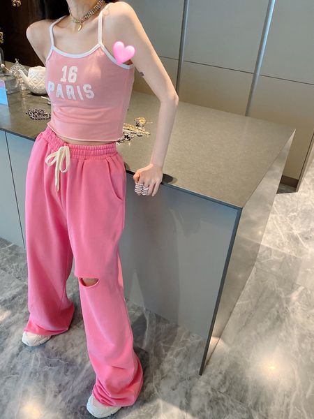 women's pants & capris designer 22 spring and summer new design sense cut rope tie casual pants foreign style pink wide leg thin kimd, Black;white
women's pants & capris designer 22 spring and summer new design sense cut rope tie casual pants foreign style pink wide leg thin kimd, Black;white