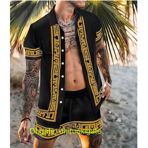 summer casual men's shirts luxury men tracksuits hawaiian sets printing short sleeve button shirt fashion beach shorts tees streetwear, White;black
summer casual men's shirts luxury men tracksuits hawaiian sets printing short sleeve button shirt fashion beach shorts tees streetwear, White;black