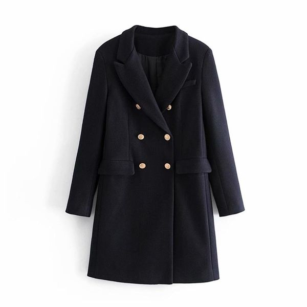 autumn winter women tweed coat navy blue solid long sleeve casual women jacket windbreaker outerwear trench parka female 201223, Black
autumn winter women tweed coat navy blue solid long sleeve casual women jacket windbreaker outerwear trench parka female 201223, Black