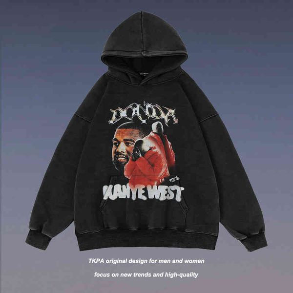 tkpa high street fashion brand prank character print hoodie for men and women couples plush thick loose coat, Black
tkpa high street fashion brand prank character print hoodie for men and women couples plush thick loose coat, Black