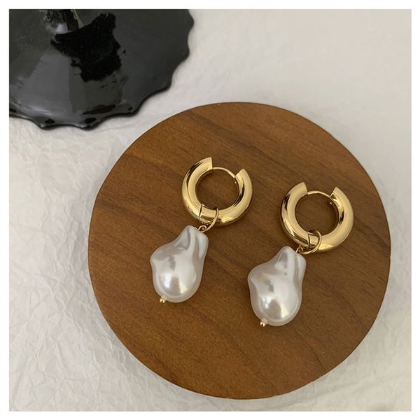 titanium with 18 k gold geo faux baroque pearl drop earrings punk party gown runway rare boucle korean japan ins boho top, Golden
titanium with 18 k gold geo faux baroque pearl drop earrings punk party gown runway rare boucle korean japan ins boho top, Golden