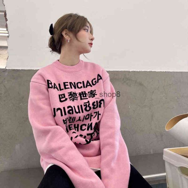 designer hoodies balencaigass men's sweaters 2022 autumn and winter new knitwear multilingual jacquard wo loose sweater, Black
designer hoodies balencaigass men's sweaters 2022 autumn and winter new knitwear multilingual jacquard wo loose sweater, Black