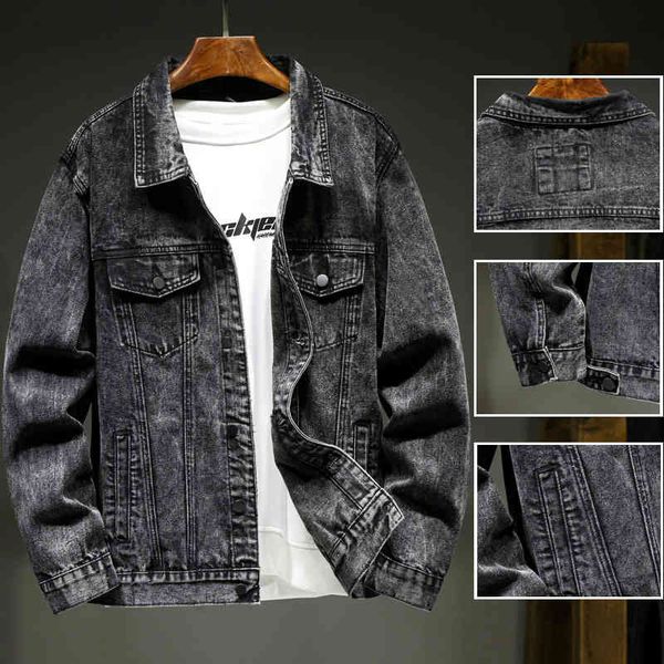 men's jackets autumn and winter black gray men's denim coat teenagers loose casual personalized y18h, Black;brown
men's jackets autumn and winter black gray men's denim coat teenagers loose casual personalized y18h, Black;brown