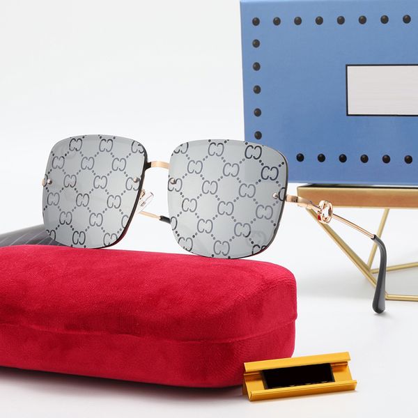 new mens designer sunglasses women fashion eyeglasses frameless color reflective mirror printing metal frame summer trend female eye protect, White;black
new mens designer sunglasses women fashion eyeglasses frameless color reflective mirror printing metal frame summer trend female eye protect, White;black