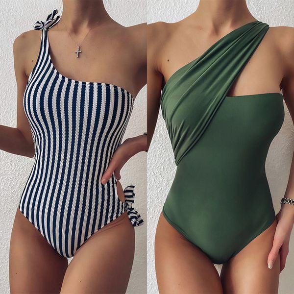 striped swimsuit one shoulder women swimwear push up bathing suit deep blue monokini bodysuit maillot de bain y200824, White;black
striped swimsuit one shoulder women swimwear push up bathing suit deep blue monokini bodysuit maillot de bain y200824, White;black