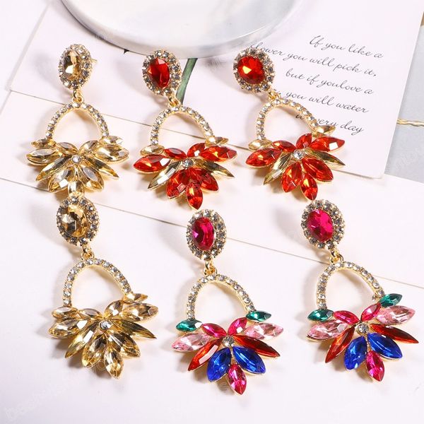 metal colorful stone earrings champagne rhinestone crystal dangle earrings for women shiny beautiful jewelry, Silver
metal colorful stone earrings champagne rhinestone crystal dangle earrings for women shiny beautiful jewelry, Silver