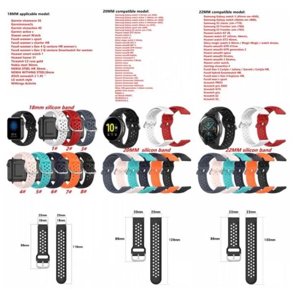 watch bands 18mm 20mm 22mm silicone watchband for samsung galaxy 42mm 46mm active2 gear s2 s3 strap band bracelet huawei watch gt2, Black;brown
watch bands 18mm 20mm 22mm silicone watchband for samsung galaxy 42mm 46mm active2 gear s2 s3 strap band bracelet huawei watch gt2, Black;brown
