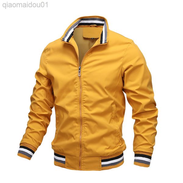 new jacket autumn and winter men casual boutique slim bomberjacket outdoor l220726, Black;brown
new jacket autumn and winter men casual boutique slim bomberjacket outdoor l220726, Black;brown
