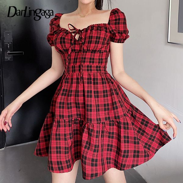 darlingaga vintage mall goth short sleeve plaid dress mini harajuku ruched summer dress women pleated square neck sundress 2021, Black;gray
darlingaga vintage mall goth short sleeve plaid dress mini harajuku ruched summer dress women pleated square neck sundress 2021, Black;gray