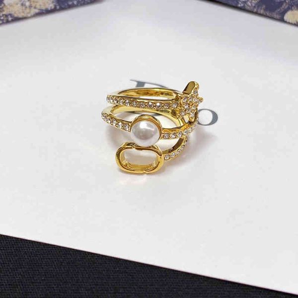 red d home new letter hand decoration inlaid diamond pearl ring 2022 luxury brand fashion design versatile ladies jewelry, Silver
red d home new letter hand decoration inlaid diamond pearl ring 2022 luxury brand fashion design versatile ladies jewelry, Silver