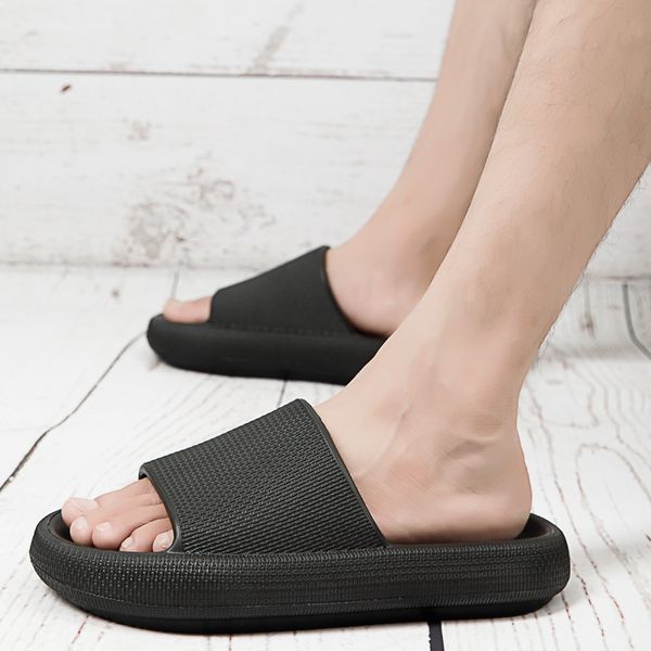 men's summer fashion soft thick sole home slides man non-slip eva bathroom slippers male platform flat shoes, Black
men's summer fashion soft thick sole home slides man non-slip eva bathroom slippers male platform flat shoes, Black