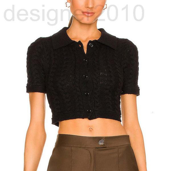 women's sweaters designer french 22 summer new women's single breasted black knitwear slim cardigan short sleeved open navel shirt, White;black
women's sweaters designer french 22 summer new women's single breasted black knitwear slim cardigan short sleeved open navel shirt, White;black