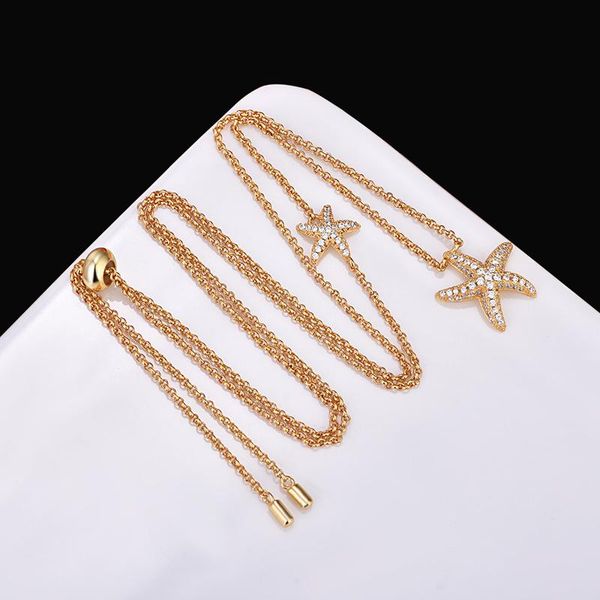 chains quality sterling silver gold necklace clavicle chain fashion micro mosaic cz crystals charm star pendant for women
chains quality sterling silver gold necklace clavicle chain fashion micro mosaic cz crystals charm star pendant for women