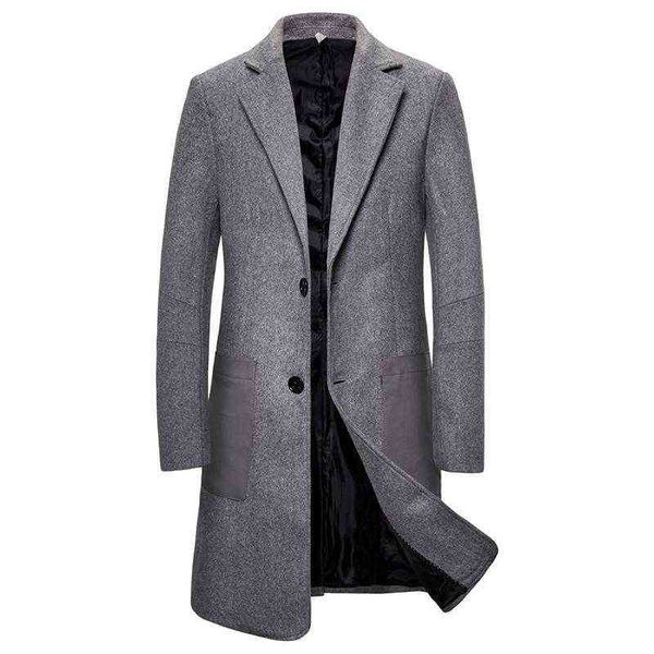 arrivals men winter wool blends coat british style slim fit long woolen brand windbreaker jacket overcoat men's & t220810, Black
arrivals men winter wool blends coat british style slim fit long woolen brand windbreaker jacket overcoat men's & t220810, Black