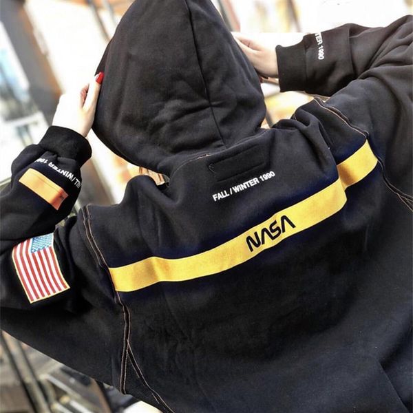 european and american fashion brand heron cobranded sweater preston multicolor loose mens and womens hoodies nasa left and right p317t, White;black
european and american fashion brand heron cobranded sweater preston multicolor loose mens and womens hoodies nasa left and right p317t, White;black