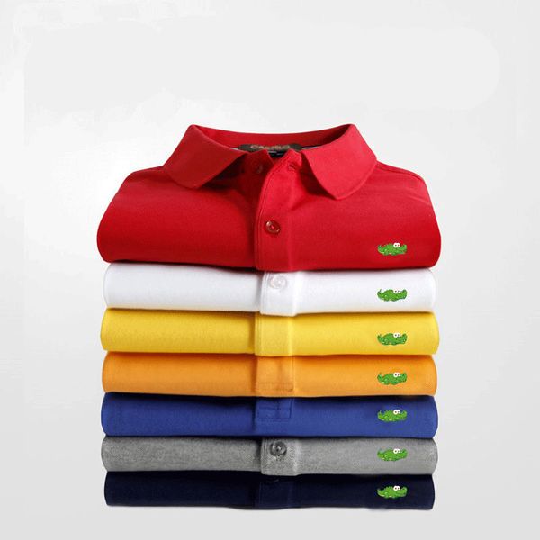 men polo shirt casual business embroidery s shirts mens short sleeve homme fashion slim breathable tees s 6xl 220630, White;black
men polo shirt casual business embroidery s shirts mens short sleeve homme fashion slim breathable tees s 6xl 220630, White;black