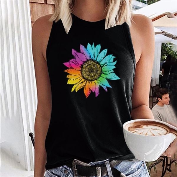 colorful sun flower sunflower print harajuku women tshirt casual sleeveless loose summer tees vintage ladies t shirt 220606, White
colorful sun flower sunflower print harajuku women tshirt casual sleeveless loose summer tees vintage ladies t shirt 220606, White