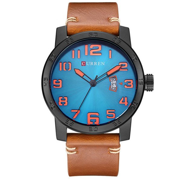 zdr-curren mens watches for men sports quartz clock fashion casual leather waterproof wristwatch relogio masculino montre homme gifts, Slivery;brown
zdr-curren mens watches for men sports quartz clock fashion casual leather waterproof wristwatch relogio masculino montre homme gifts, Slivery;brown