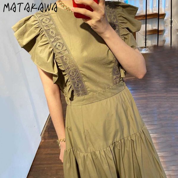 style women dress round neck lace embellishment high waist large swing type long vestidos 210506, Black;gray
style women dress round neck lace embellishment high waist large swing type long vestidos 210506, Black;gray