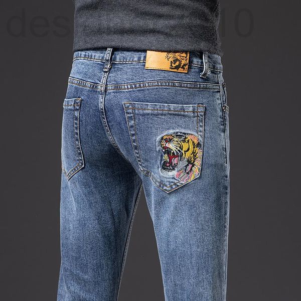men's jeans designer jeans 2021 autumn and winter fashion brand new tiger embroidery high-end quality elastic slim fit small straight p, Blue
men's jeans designer jeans 2021 autumn and winter fashion brand new tiger embroidery high-end quality elastic slim fit small straight p, Blue