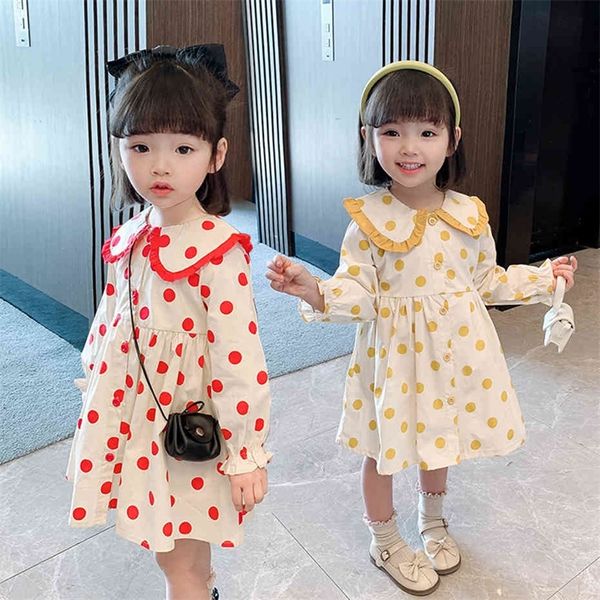 toddler girls dress dot pattern girls' dresses ruffles kids dresses spring autumn clothes girl 210412, Red;yellow
toddler girls dress dot pattern girls' dresses ruffles kids dresses spring autumn clothes girl 210412, Red;yellow