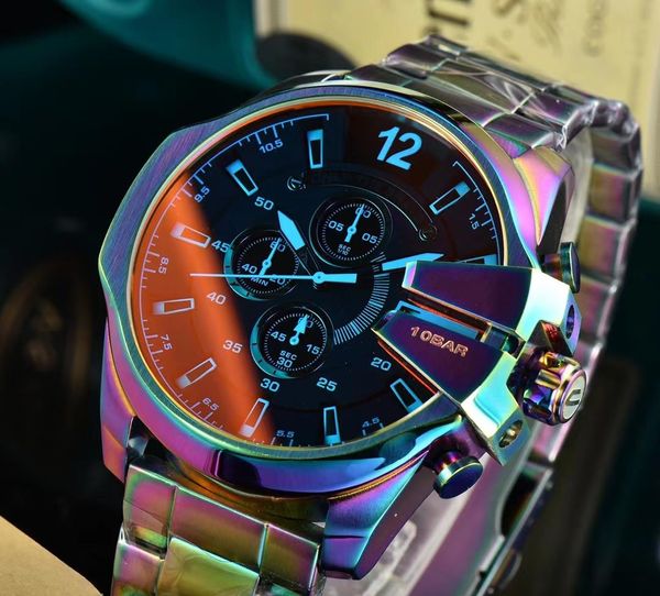 men big size 51mm stainless steel sapphire mens watches male wristwatches trend dazzle color large dial, Slivery;brown
men big size 51mm stainless steel sapphire mens watches male wristwatches trend dazzle color large dial, Slivery;brown