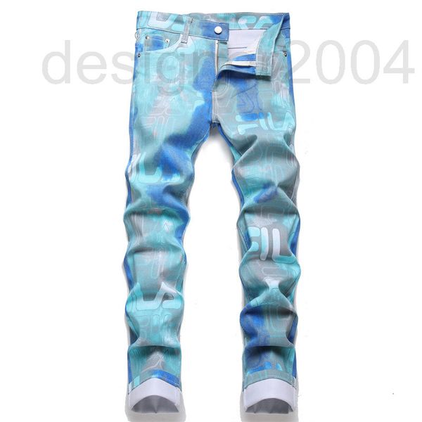 men's jeans designer 2022 men's color elastic jeans casual pants slim fashion printed ybfk, Blue
men's jeans designer 2022 men's color elastic jeans casual pants slim fashion printed ybfk, Blue