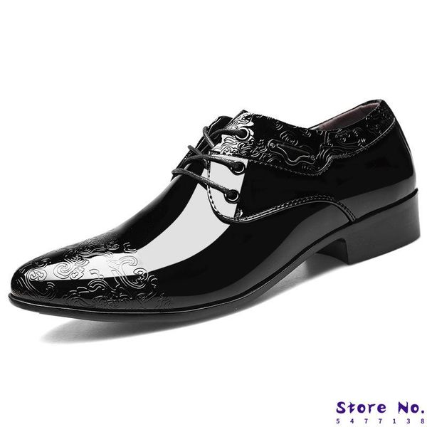 dress shoes men's shoe clould patent leather men wedding oxford lace-up office suit casual luxury italian plus size, Black
dress shoes men's shoe clould patent leather men wedding oxford lace-up office suit casual luxury italian plus size, Black