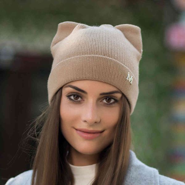 autumn and winter wool knitted hat women's outdoor versatile wool hat warm cat ear cover hat, Blue;gray
autumn and winter wool knitted hat women's outdoor versatile wool hat warm cat ear cover hat, Blue;gray