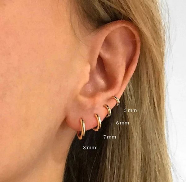 designer earrings 925 sterling silver rose gold small hoop earrings for women girls wedding engagement party gift smooth ear bone buckle, Golden;silver
designer earrings 925 sterling silver rose gold small hoop earrings for women girls wedding engagement party gift smooth ear bone buckle, Golden;silver