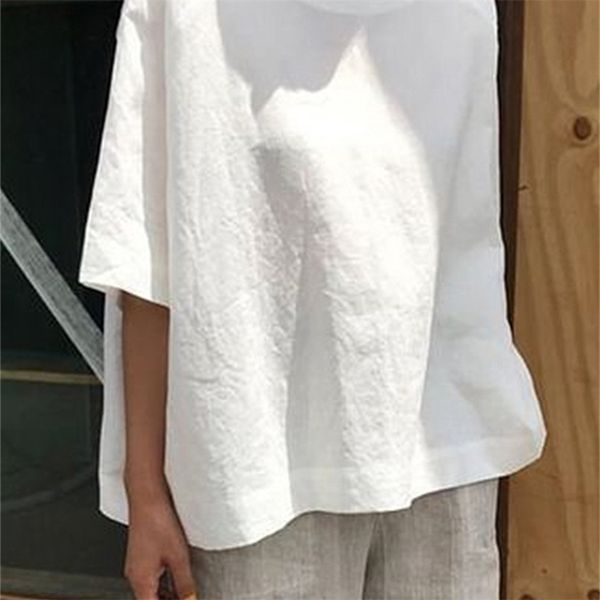solid cotton linen tshirt causal oneck half sleeve shirts plus size loose women tee shirt simple women summer t200614, White
solid cotton linen tshirt causal oneck half sleeve shirts plus size loose women tee shirt simple women summer t200614, White