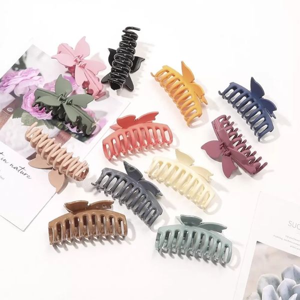 candy color butterfly frosted clamps women big size bath hair claw ponytail clips korean headdress lady all-match hairpins, Slivery;white
candy color butterfly frosted clamps women big size bath hair claw ponytail clips korean headdress lady all-match hairpins, Slivery;white