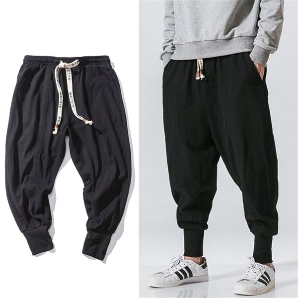 men's pants chinese style harem pants men streetwear casual joggers mens pants c 220823, Black
men's pants chinese style harem pants men streetwear casual joggers mens pants c 220823, Black