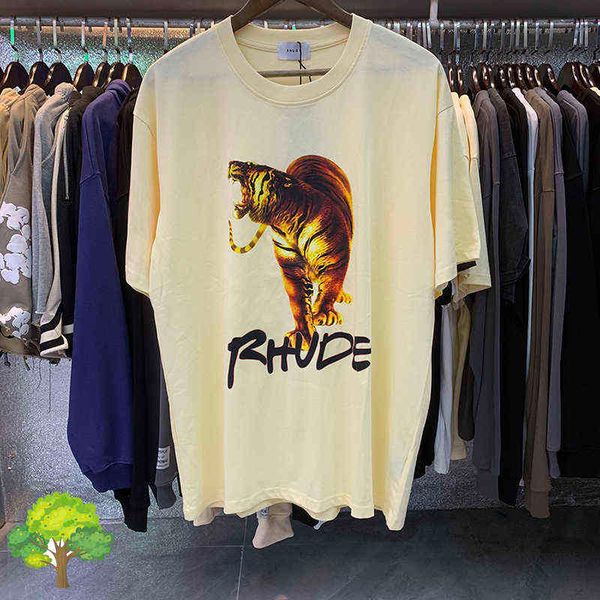 men women meichao rhude tiger hd printing shirt high gram weight double yarn cotton short-sleeved, White;black
men women meichao rhude tiger hd printing shirt high gram weight double yarn cotton short-sleeved, White;black