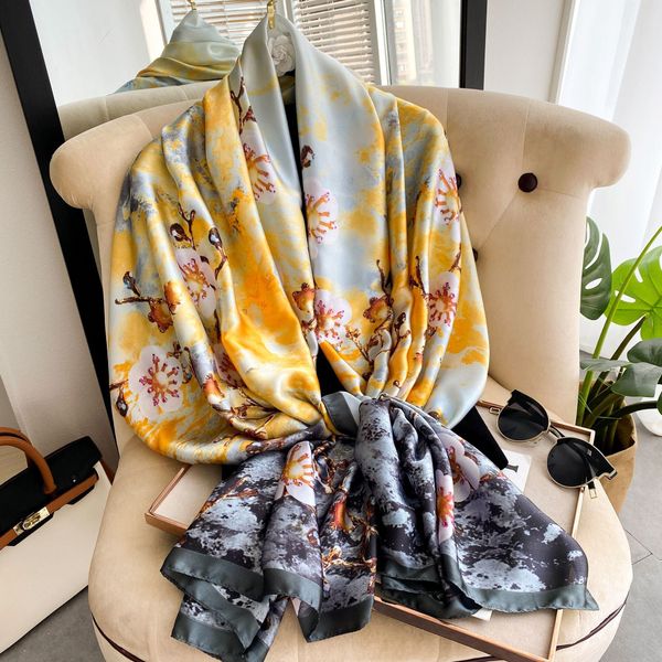 2022 flower long scarf simulation silk scarf female printing silk beach towel national shawl scarf, Red;brown
2022 flower long scarf simulation silk scarf female printing silk beach towel national shawl scarf, Red;brown