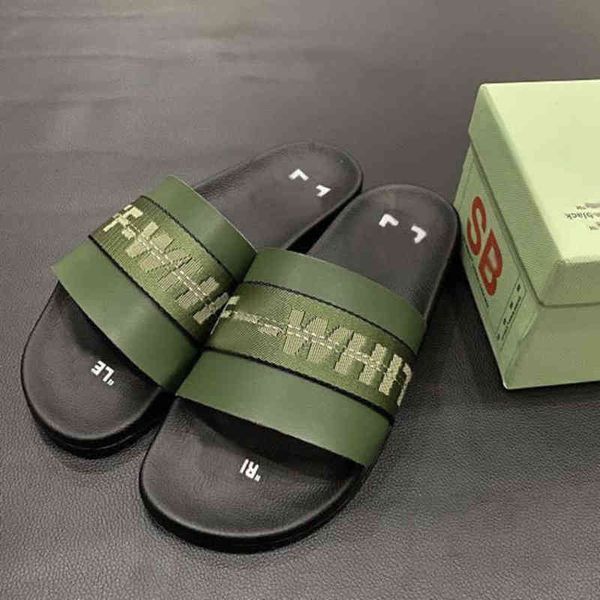 luxury women's offs men's sandals fashion letter ribbon printing slippers couples beach men outside home slipper female classic br, Black
luxury women's offs men's sandals fashion letter ribbon printing slippers couples beach men outside home slipper female classic br, Black
