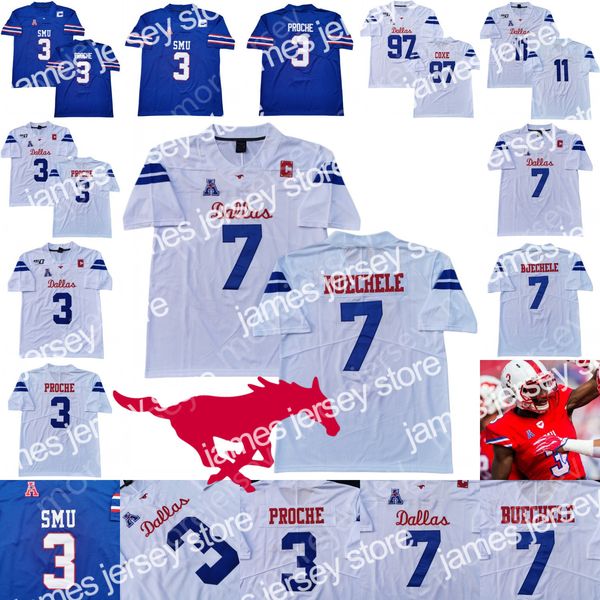new smu mustangs jersey ncaa football college james proche shane buechele white blue button down all stitched size m-3xl, Black;red
new smu mustangs jersey ncaa football college james proche shane buechele white blue button down all stitched size m-3xl, Black;red