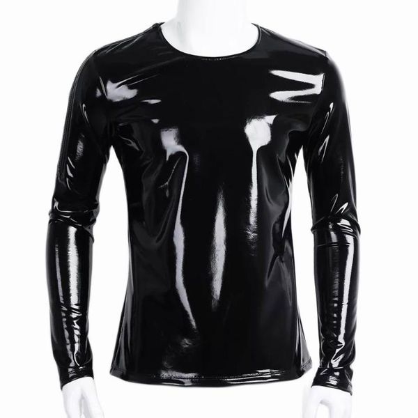 bras sets mens glossy pvc leather long sleeve shirt erotic shaping latex casual coat male shiny metallic patent t-shirts sexi, Red;black
bras sets mens glossy pvc leather long sleeve shirt erotic shaping latex casual coat male shiny metallic patent t-shirts sexi, Red;black