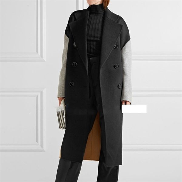 lanmrem autumn autumn fashion new women plus large block color matching lapel doublebreasted cashmere coat tc818 201112, Black
lanmrem autumn autumn fashion new women plus large block color matching lapel doublebreasted cashmere coat tc818 201112, Black