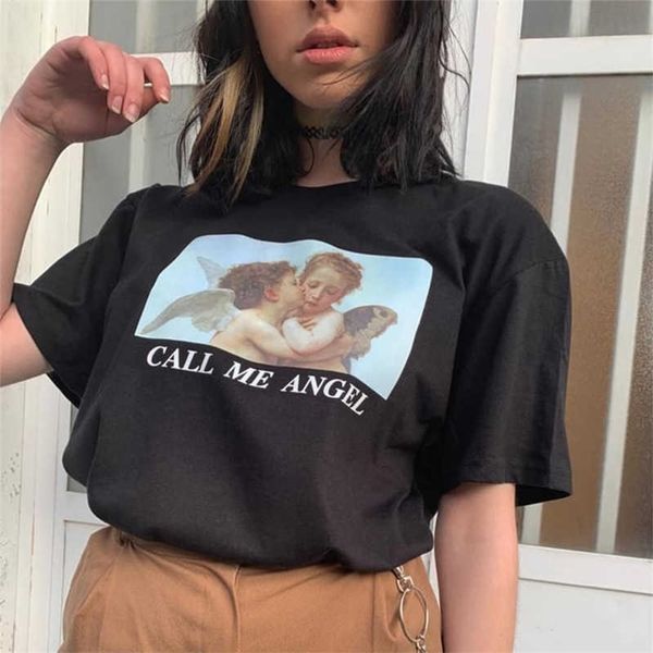 summer women angel printed t-shirt o-neck short sleeves basic style harajuku casual fashion chic lady woman shirt 210709, White
summer women angel printed t-shirt o-neck short sleeves basic style harajuku casual fashion chic lady woman shirt 210709, White