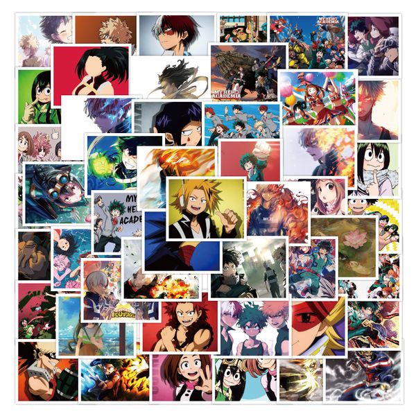 50pcs my hero academia anime stickers graffiti for lapphone notebook refrigerator helmet guitar water bottle decal
50pcs my hero academia anime stickers graffiti for lapphone notebook refrigerator helmet guitar water bottle decal