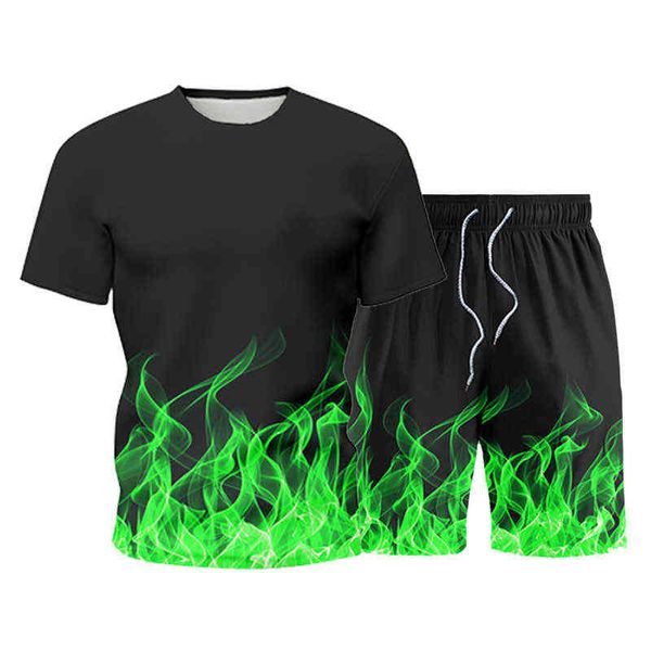 summer new men's sets mens 2 piece outfit sweat suits flame 3d print t-shirt and shorts male sportswear casual fashion tracksuit, Gray
summer new men's sets mens 2 piece outfit sweat suits flame 3d print t-shirt and shorts male sportswear casual fashion tracksuit, Gray