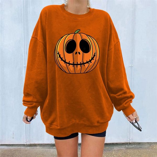 women sweatshirts autumn casual vintage pumpkin print halloween round collar harajuku oversized hooded pullover 220816, Black
women sweatshirts autumn casual vintage pumpkin print halloween round collar harajuku oversized hooded pullover 220816, Black