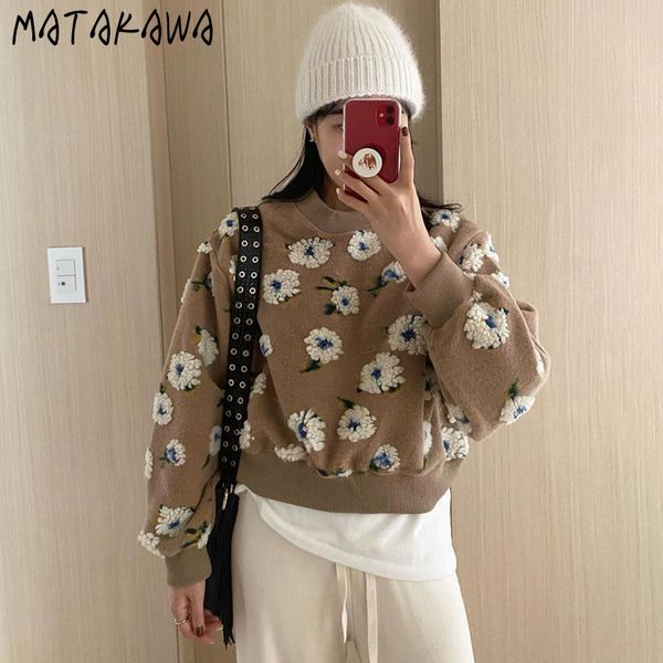loose longsleeved woman sweatshirt korean chic temperament round neck hoodie threedimensional flower hoodies women 210506, Black
loose longsleeved woman sweatshirt korean chic temperament round neck hoodie threedimensional flower hoodies women 210506, Black