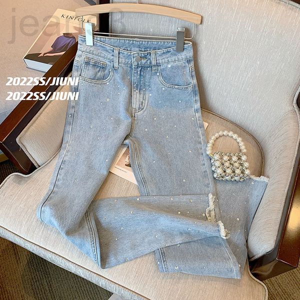 women's jeans designer light blue drill jeans female burr 2022 new style small fragrance high waist large size slim straight tube wide
women's jeans designer light blue drill jeans female burr 2022 new style small fragrance high waist large size slim straight tube wide