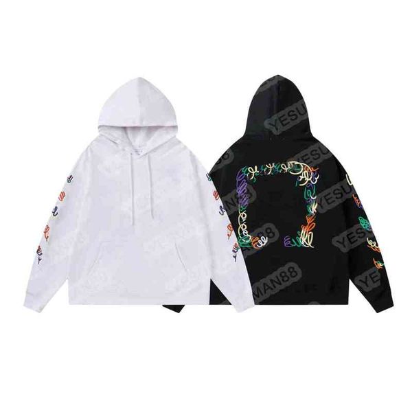digner autumn winter off high version body heavy industry hip hop embroidery colorful cross white men's and women's hoodie, Black
digner autumn winter off high version body heavy industry hip hop embroidery colorful cross white men's and women's hoodie, Black