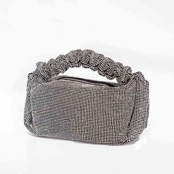 nxy evening bags designer handbag 2022 women shopper purse female fashion silver sparkling rhinestone pleated handle bag 0607
nxy evening bags designer handbag 2022 women shopper purse female fashion silver sparkling rhinestone pleated handle bag 0607