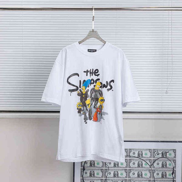 vegv the level version of paris 2022ss jointly signed simpson's printed men's and women's short sleeved t-shirts which are po, White;black
vegv the level version of paris 2022ss jointly signed simpson's printed men's and women's short sleeved t-shirts which are po, White;black